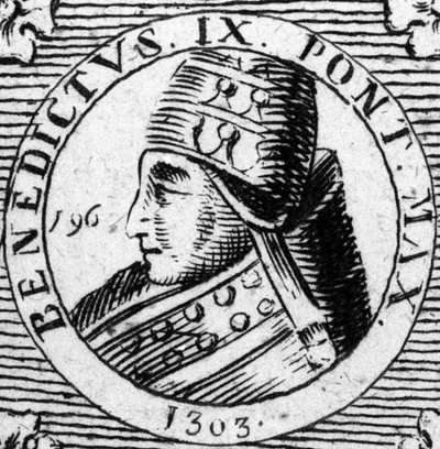 Paavi Benedictus IX:n tai Benedictus 9:n muotokuva. tekijältä Unknown artist