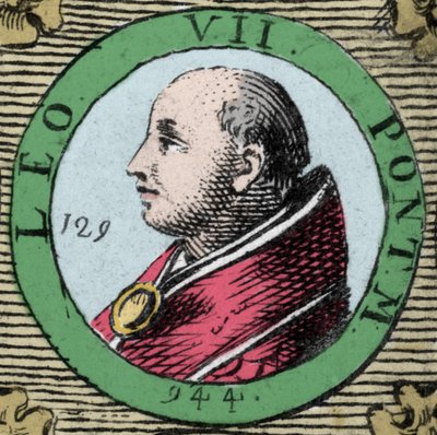 Paavi Leo VII:n (Leonen) muotokuva vuosina 936–939. tekijältä Unknown artist