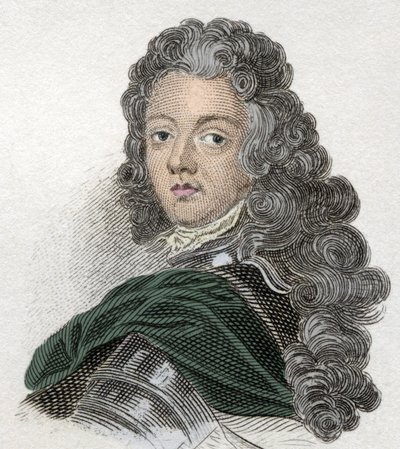 Prinssi Eugene of Savoie-Carignanin muotokuva (Savoie Carignan, Soissonsin kreivi (1663-1736), Ranskan armeija. Kaiverrus 1800-luvulta. tekijältä Unknown artist