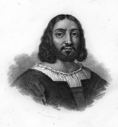 Muotokuva Rafaelista (Raffaello Sanzio) (1483 - 1520), kaiverrus 1800-luvulta tekijältä Unknown artist