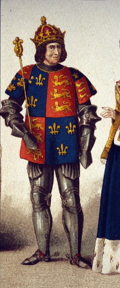 Richard III:n (1452 - 1485), Englannin kuninkaan muotokuva. tekijältä Unknown artist
