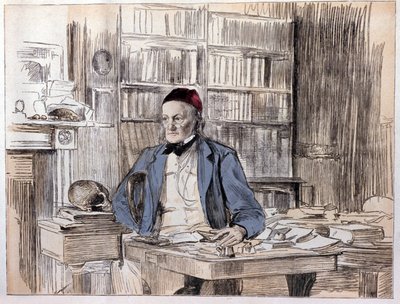 Richard Owenin (1810-1890), englantilaisen luonnontieteilijän muotokuva. tekijältä Unknown artist