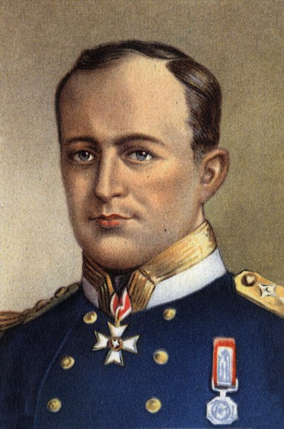 Robert Falcon Scottin muotokuva, laivaston kapteeni ja brittiläinen Etelämantereen tutkimusmatkailija - 20. vuosisata (kromo) tekijältä Unknown Artist