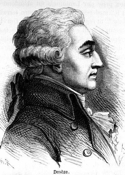 Romain Desezen tai De Sezen (1748-1828) muotokuva, Ludvig XVI:n asianajaja oikeudenkäynnin aikana. tekijältä Unknown artist