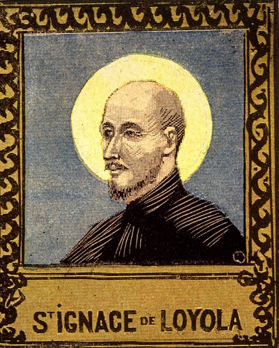 Pyhän Ignatius Loyolalaisen (1491 - 1556), Jeesuksen seuran perustajan muotokuva. 1800-luvulla. tekijältä Unknown artist