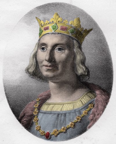Pyhän Louisin muotokuva (Saint-Louis, Louis IX (1214-1270) - Saint Louis IX (1214-70) Ranskan kuningas - tekijältä Unknown artist