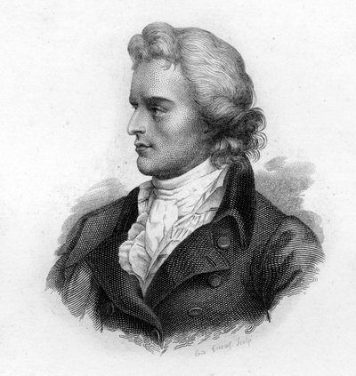 Schillerin (1759-1805), saksalaisen runoilijan ja näytelmäkirjailijan muotokuva tekijältä Unknown artist