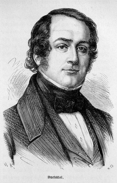 Muotokuva Tanneguy Duchatelista (1803-1867), ranskalaisesta poliitikosta. tekijältä Unknown artist