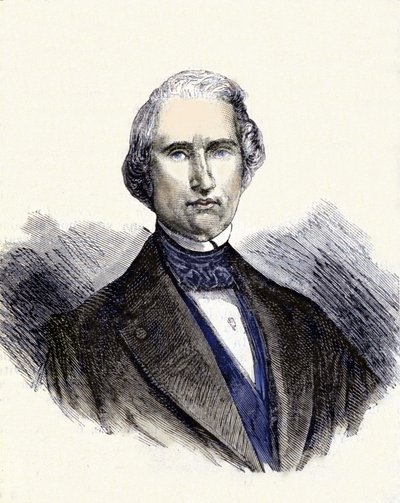 Muotokuva Urbainista Jean Joseph Le Verrier tai (Leverrier), ranskalainen matemaatikko ja tähtitieteilijä (1811-1877). Hän on Neptunuksen ensimmäinen tarkkailija. tekijältä Unknown artist