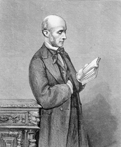 Ranskalaisen diplomaatin (1817-1900) Vincent Benedettin muotokuva. "The Graphic" -lehdessä 30. heinäkuuta tekijältä Unknown artist