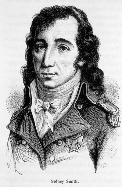 William Sidney Smithin (1764-1840), englantilaisen amiraalin muotokuva. tekijältä Unknown artist