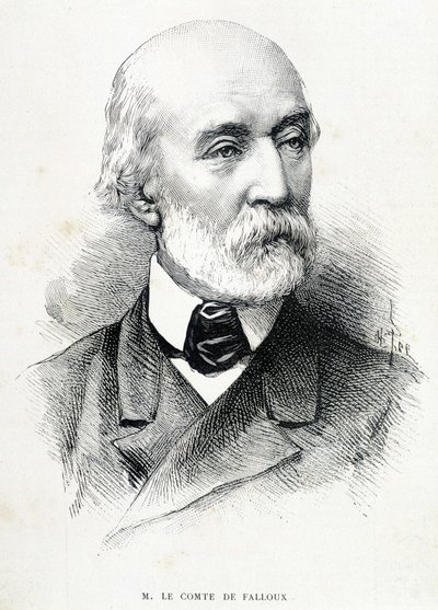 Muotokuva kreivi de Falluxista (1811 - 1886), ranskalaisesta poliitikosta. tekijältä Unknown artist