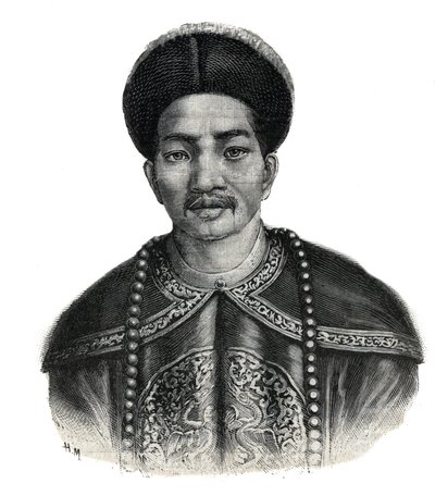 Japanin keisarin Mutsuhiton muotokuva (Meiji Tenno tekijältä Unknown artist