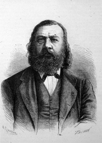 Muotokuva ranskalaisesta kirjailijasta Theophile Gautier