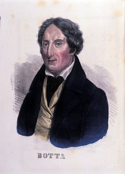 Italian lääkärin ja poliitikon Carlo Botta (1766-1837) muotokuva. tekijältä Unknown artist