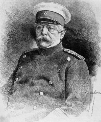Bismarckin prinssin muotokuva (1815 - 1898). tekijältä Unknown artist
