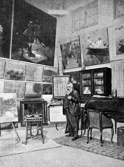 Muotokuva taidemaalari Claude Monet