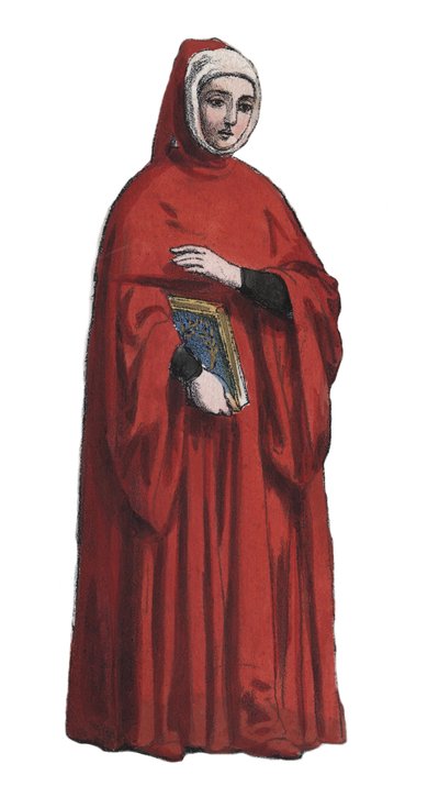Muotokuva runoilijasta Francesco Petraca dit Petrarquesta (1304-1374) - Muotokuva runoilijasta Francesco Petrarchista nimeltä Petrarch (1304-1374) - kaiverrus kirjasta "Kaikkeuden kaikkien kansojen tavat ja tavat". Se on hallituksen, lakien ja miliisien hi tekijältä Unknown artist