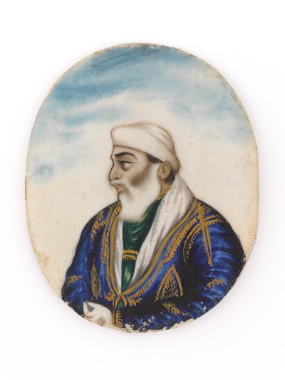 Muotokuva, luultavasti Ayodeya Prasadista, Dina Nathin veljestä tekijältä Unknown artist
