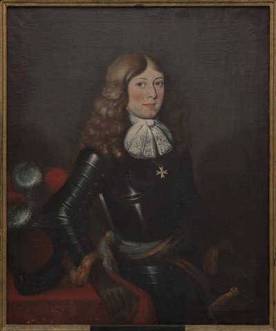 Prinssi Alexandre de Courlande - Anonyymi Kurinmaan prinssi Aleksanterin (1658-1686) muotokuva. Öljy kankaalle, 17. vuosisadan toinen puolisko. Mitat : 90x74 cm. Tukholman kansallismuseo tekijältä Unknown artist