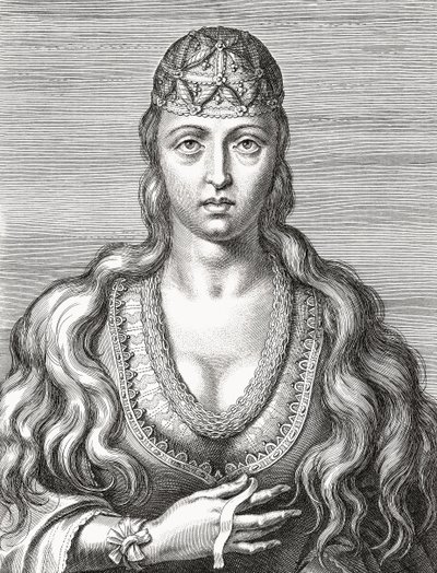 Portugalin prinsessa Joan. Joana. Muotokuva. tekijältä Unknown artist