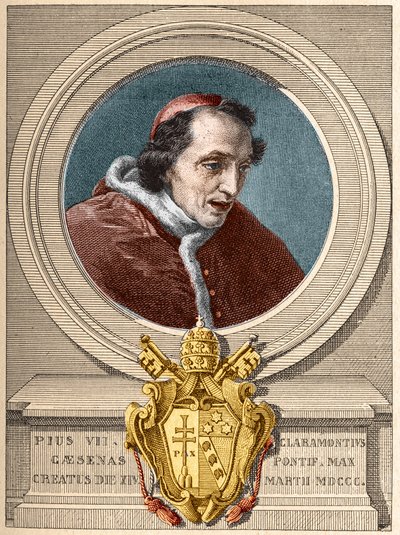 Paavi Pius VII:n (Pius tai Pio) (1800-1823) edustaja. tekijältä Unknown artist