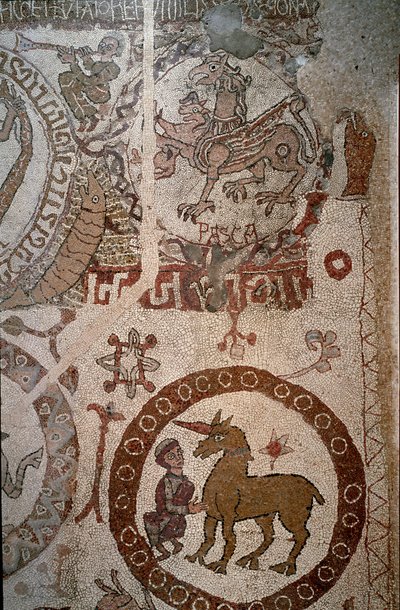 Kuvaus kuvitteellisesta Intian eläimistöstä, joka symboloi Aleksanteri Suuren hyökkäyksiä tekijältä Unknown artist