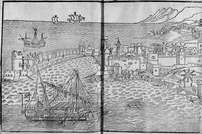 Rodos - Bernard de Breydenbachin "" Les Saintes Peregrinations" -kirjassa tekijältä Unknown artist