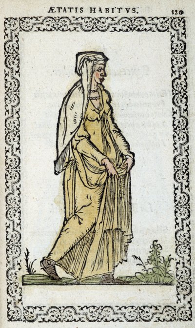 Roman Woman - Jean Slupérinon teoksessa "" Habits et effigies". tekijältä Unknown artist