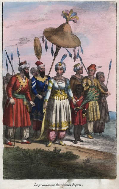 Roshanara Begum 1617-1671 (Roshan Ara Begum) - Mughal-imperiumin keisarillinen prinsessa - kaiverrus kirjasta "" Kaikkien maailmankaikkeuden kansojen tullit ja tavat. Se on kaikkien kansojen hallituksen, lakien, miliisin ja uskonnon historiaa kaikkein kuni tekijältä Unknown artist