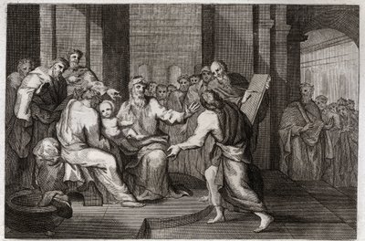 Royaumont Bible, Uusi testamentti: Jeesuksen Kristuksen ympärileikkaus. Kuvitus vuodelta 1811. tekijältä Unknown artist