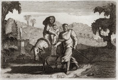 Royaumont Bible, Uusi testamentti: Lento Egyptiin. tekijältä Unknown artist