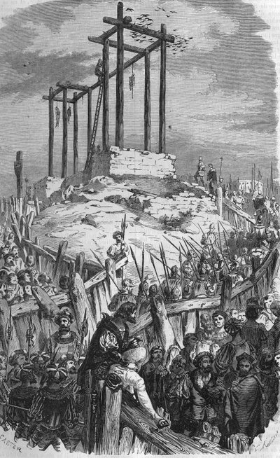 Samblancay kuoli, joka hirtettiin vuonna 1527. tekijältä Unknown artist