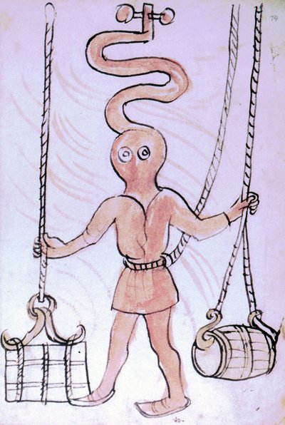 Scaphandler käsikirjoituksesta, joka tunnetaan nimellä "anonyymi hussiittisota" tekijältä Unknown artist
