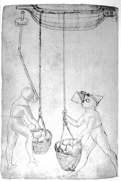 Scaphandlerit 1400-luvulla. tekijältä Unknown artist
