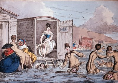 Merikylvyt Brightonissa - 1800-luku, B.N. tekijältä Unknown artist