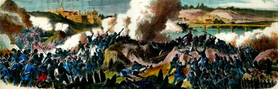 Erottelusota: Jenkit valloittivat Richmondin (Virginia), eteläisen konfederaation pääkaupungin vuonna 1865. Kaiverrus 1800-luvun yksityiskokoelmasta tekijältä Unknown artist