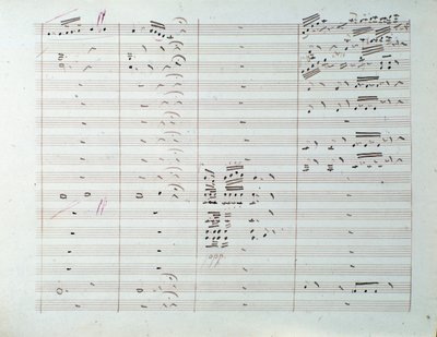 Carl August Cannabichin Grande-sinfonian (op. 8) nuottisivu tekijältä Unknown artist