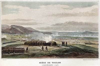 Toulonin piiritys elo-joulukuu 1793 - "" Napoleonin meritaisteluissa"" tekijältä Unknown artist
