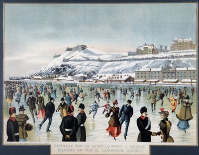 Luistelu Saint Laurentilla, Quebec, n.d. tekijältä Unknown artist