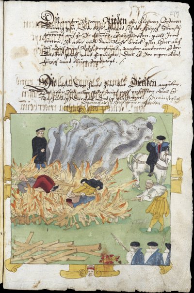 Sorcieres - Kolmen noidan polttaminen Badenissa 4. marraskuuta tekijältä Unknown artist