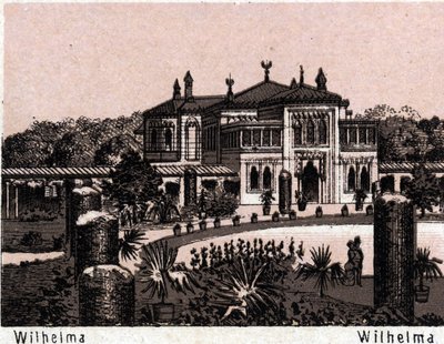 Stuttgart, Saksa: Wilhelman näkymä. kirjassa "" Maailma havainnollistaa 168 näkymää"" Päiväämätön (1800-luvun loppu) tekijältä Unknown artist