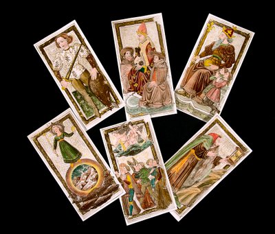 Tarot-kortit 1400-luvulta. tekijältä Unknown artist