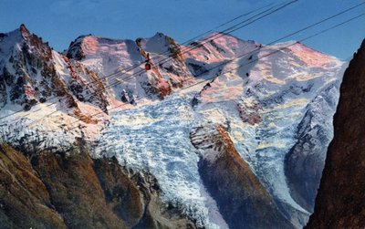 Telepherique Planpraz-le-Brevent Chamonix, Haute-Savoie, Rhone-Alpes, Ranska tekijältä Unknown Artist