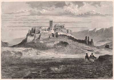 Ateenan akropolis XIX vuosisadalla tekijältä Unknown