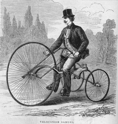 Isaac Samuelin amerikkalainen velocipedi. 1869 tekijältä Unknown artist
