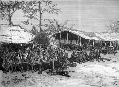 Brazzan lähetystyö Länsi-Afrikassa (Pietro Paolo Savorgnan di Brazza tai Pierre Paul Francois Camille Savorgnan de Brazza tekijältä Unknown artist
