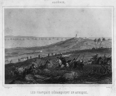 Ranskalaiset laskeutuivat Afrikkaan tekijältä Unknown artist