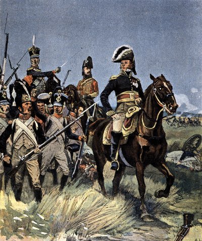 Suuret taistelut - Marsalkka Michel Ney (1769-1815) Friedlandissa, 14. kesäkuuta tekijältä Unknown artist