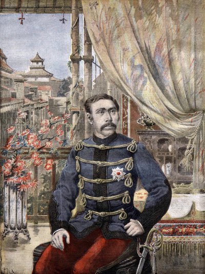 The Marechal Aritomo Yamagata (1838-1922) in 1896 tekijältä Unknown artist